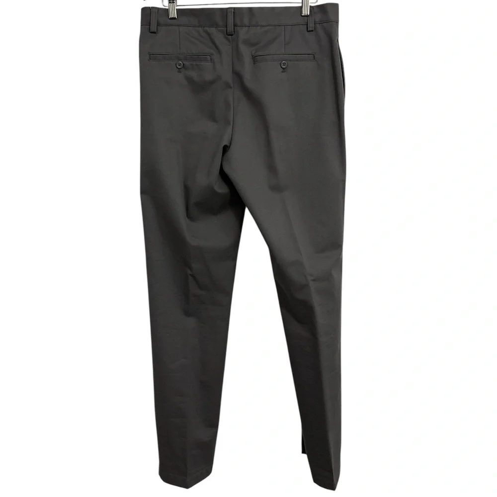 Van Heusen Flat Front Slim Fit Gray Pants